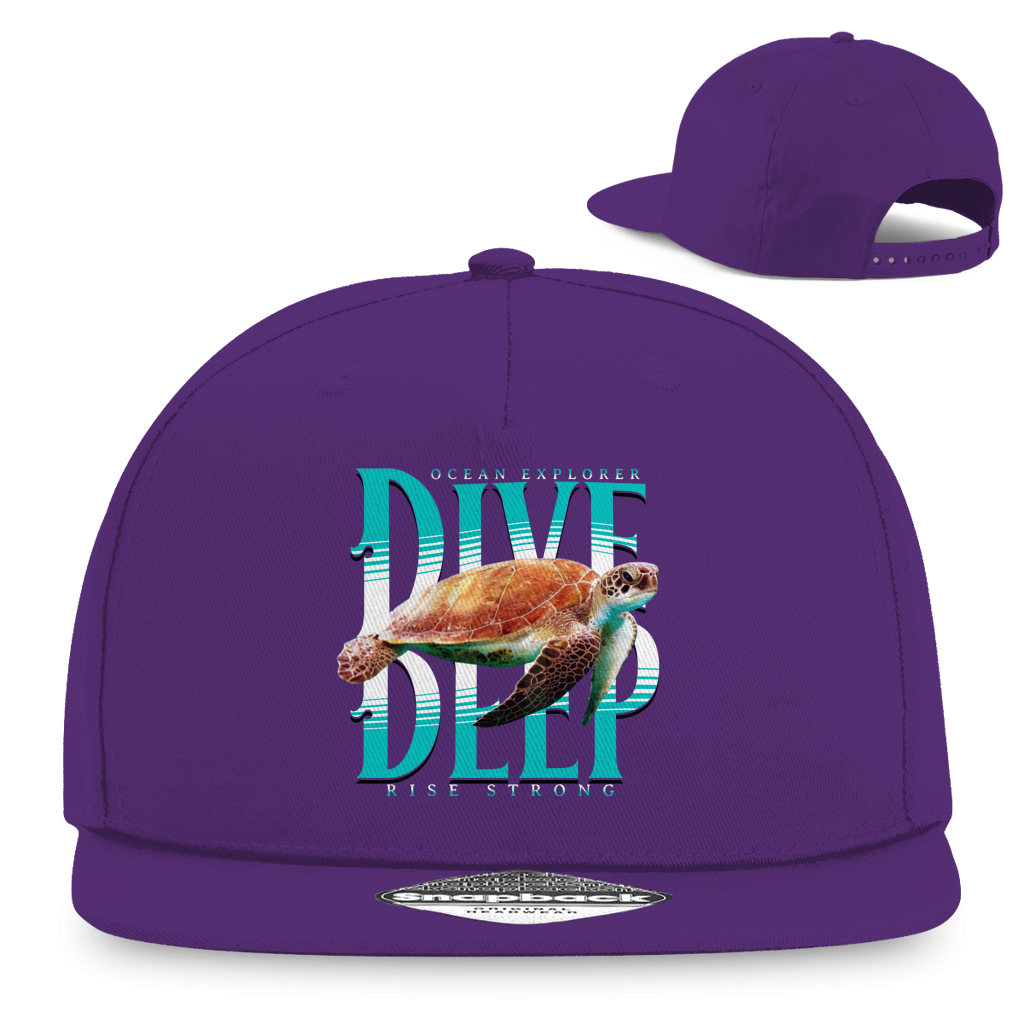 Dive Deep Snapback Cap – Taucher Cap im Ocean Style