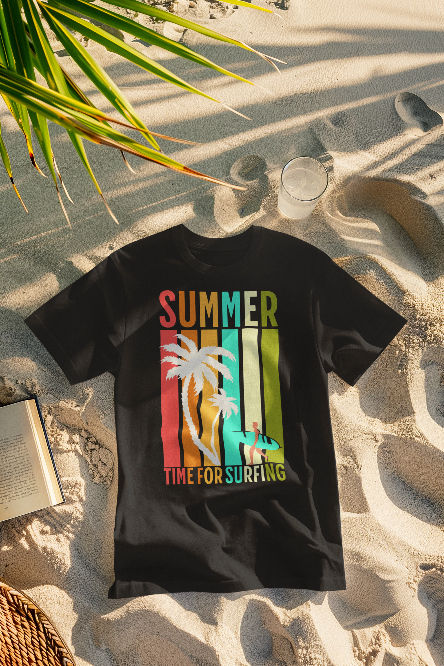 Surf T-Shirt | Sommer Shirt für Surfer & Meerliebhaber | Time for Surfing Shirt | Geschenk für Wasserfans