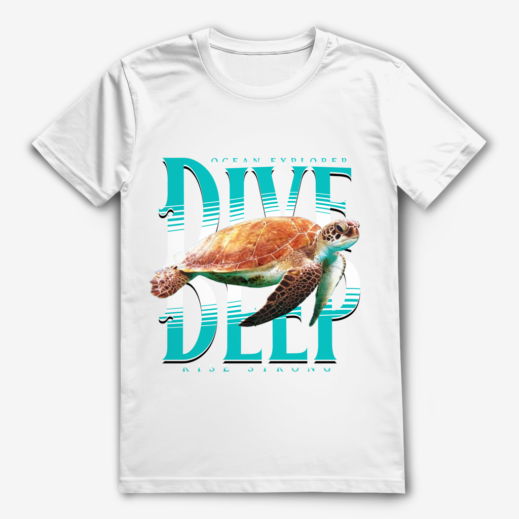 Dive Deep T-Shirt – nachhaltiges Taucher Shirt aus Bio-Baumwolle