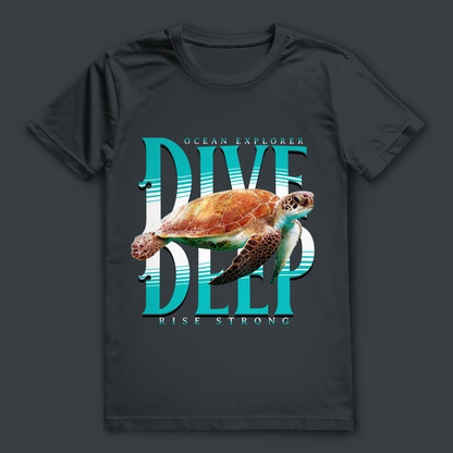 Dive Deep T-Shirt – nachhaltiges Taucher Shirt aus Bio-Baumwolle