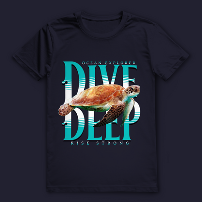 Dive Deep T-Shirt – nachhaltiges Taucher Shirt aus Bio-Baumwolle