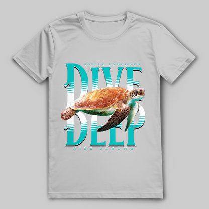 Dive Deep T-Shirt – nachhaltiges Taucher Shirt aus Bio-Baumwolle