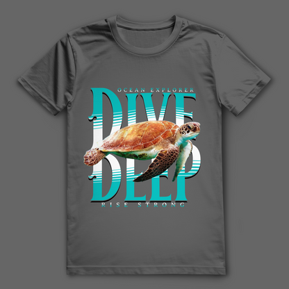 Dive Deep T-Shirt – nachhaltiges Taucher Shirt aus Bio-Baumwolle