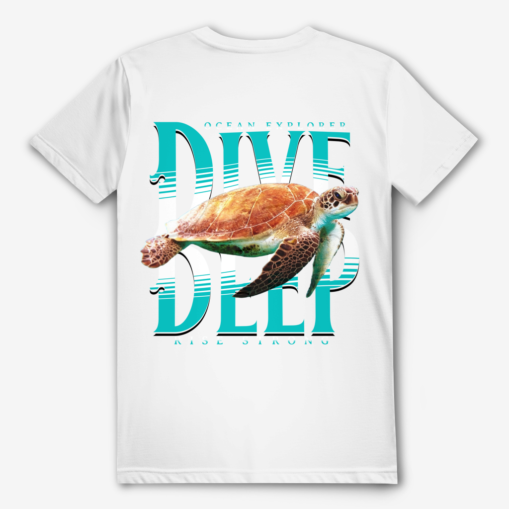 Dive Deep T-Shirt – nachhaltiges Taucher Shirt aus Bio-Baumwolle