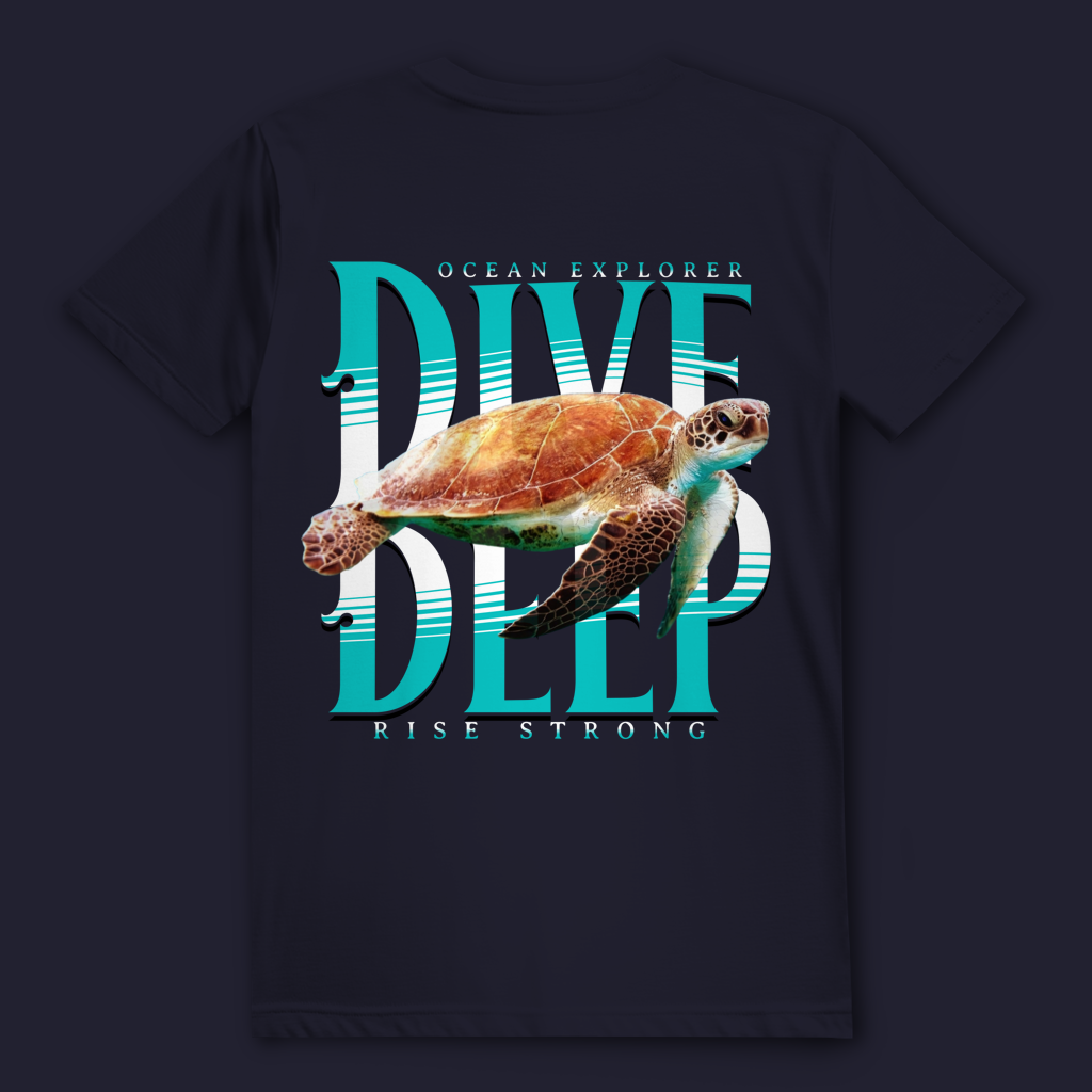Dive Deep T-Shirt – nachhaltiges Taucher Shirt aus Bio-Baumwolle