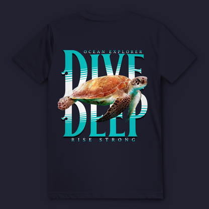 Dive Deep T-Shirt – nachhaltiges Taucher Shirt aus Bio-Baumwolle