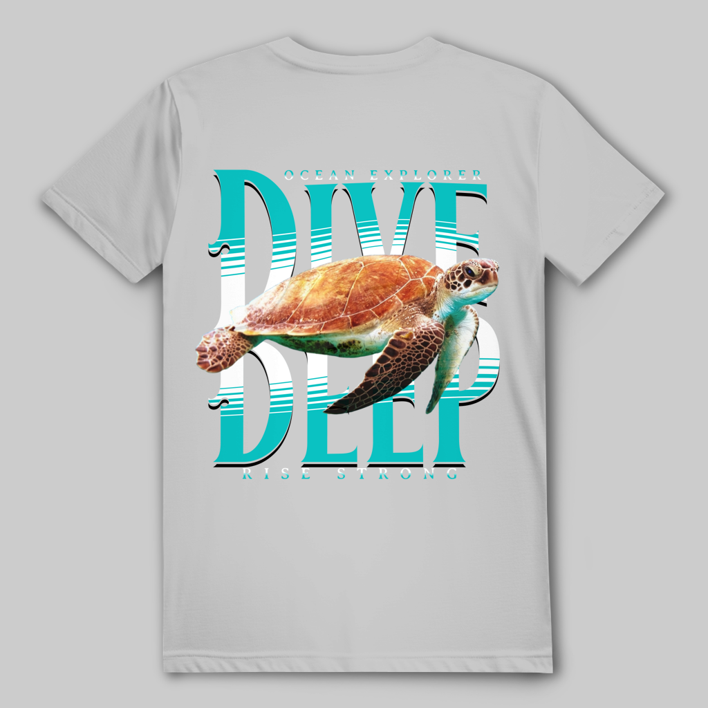 Dive Deep T-Shirt – nachhaltiges Taucher Shirt aus Bio-Baumwolle