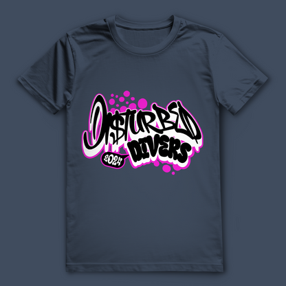 Disturbed Divers 2024 T-Shirt – Graffiti Taucher Shirt für Scuba Diver und Dive Crew