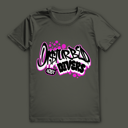 Disturbed Divers 2024 T-Shirt – Graffiti Taucher Shirt für Scuba Diver und Dive Crew