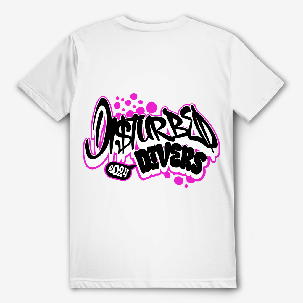 Disturbed Divers 2024 T-Shirt – Graffiti Taucher Shirt für Scuba Diver und Dive Crew