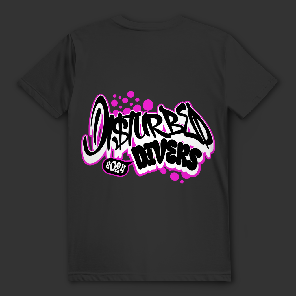 Disturbed Divers 2024 T-Shirt – Graffiti Taucher Shirt für Scuba Diver und Dive Crew