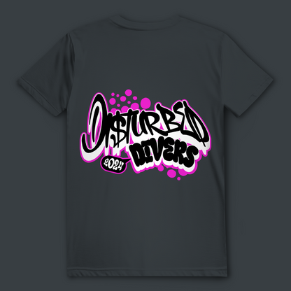 Disturbed Divers 2024 T-Shirt – Graffiti Taucher Shirt für Scuba Diver und Dive Crew