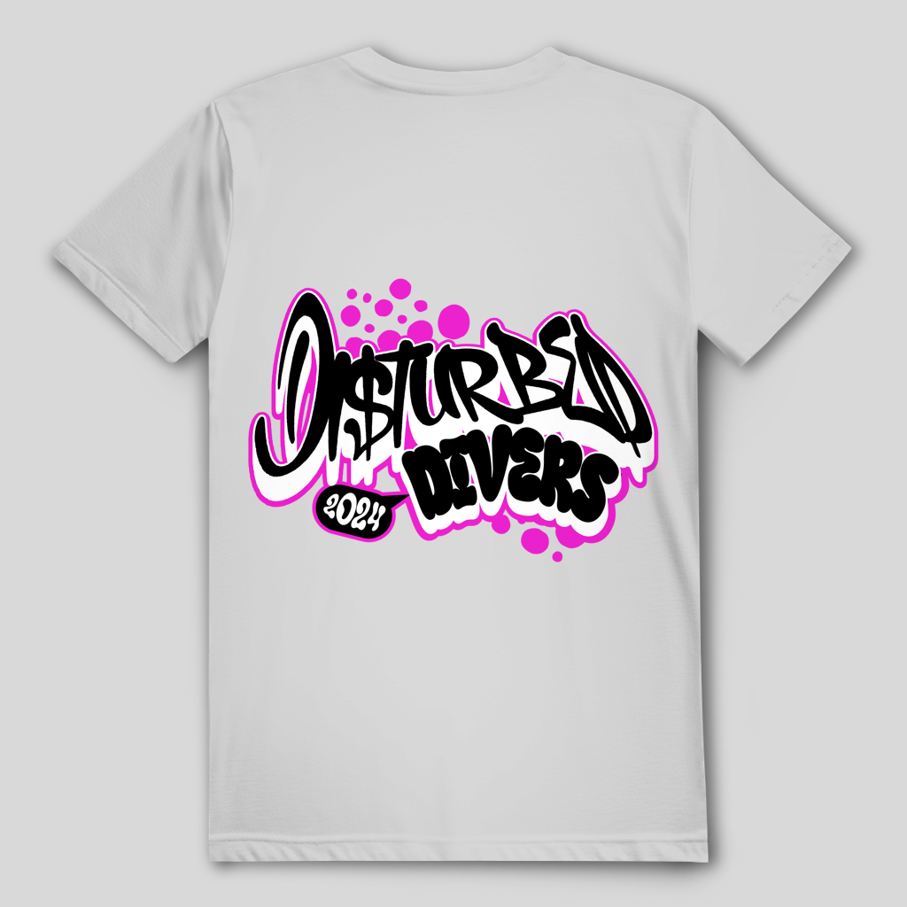 Disturbed Divers 2024 T-Shirt – Graffiti Taucher Shirt für Scuba Diver und Dive Crew
