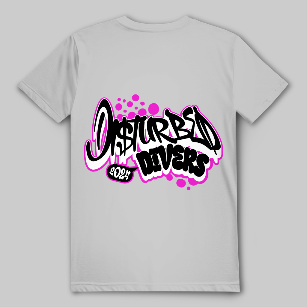 Disturbed Divers 2024 T-Shirt – Graffiti Taucher Shirt für Scuba Diver und Dive Crew