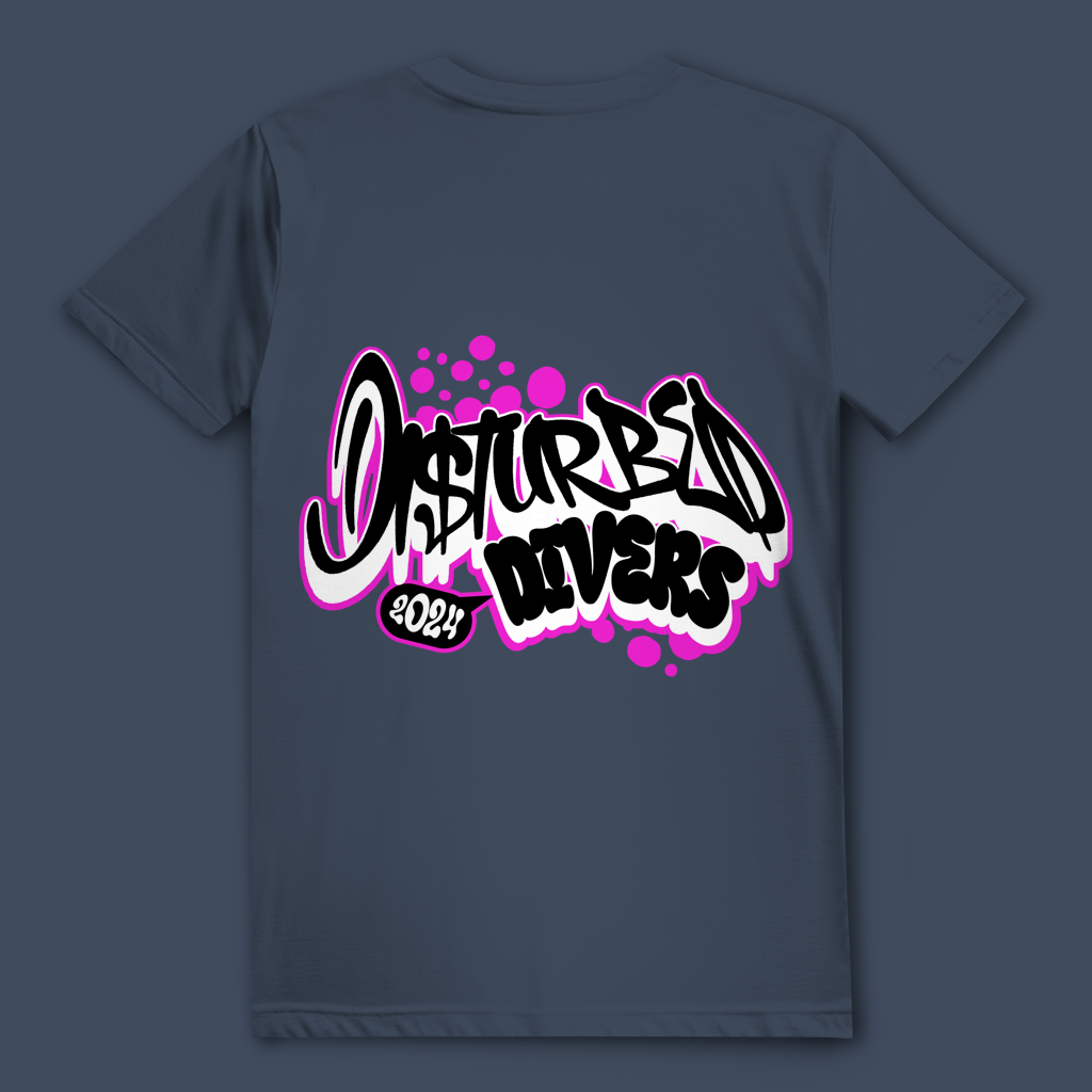 Disturbed Divers 2024 T-Shirt – Graffiti Taucher Shirt für Scuba Diver und Dive Crew