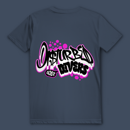 Disturbed Divers 2024 T-Shirt – Graffiti Taucher Shirt für Scuba Diver und Dive Crew