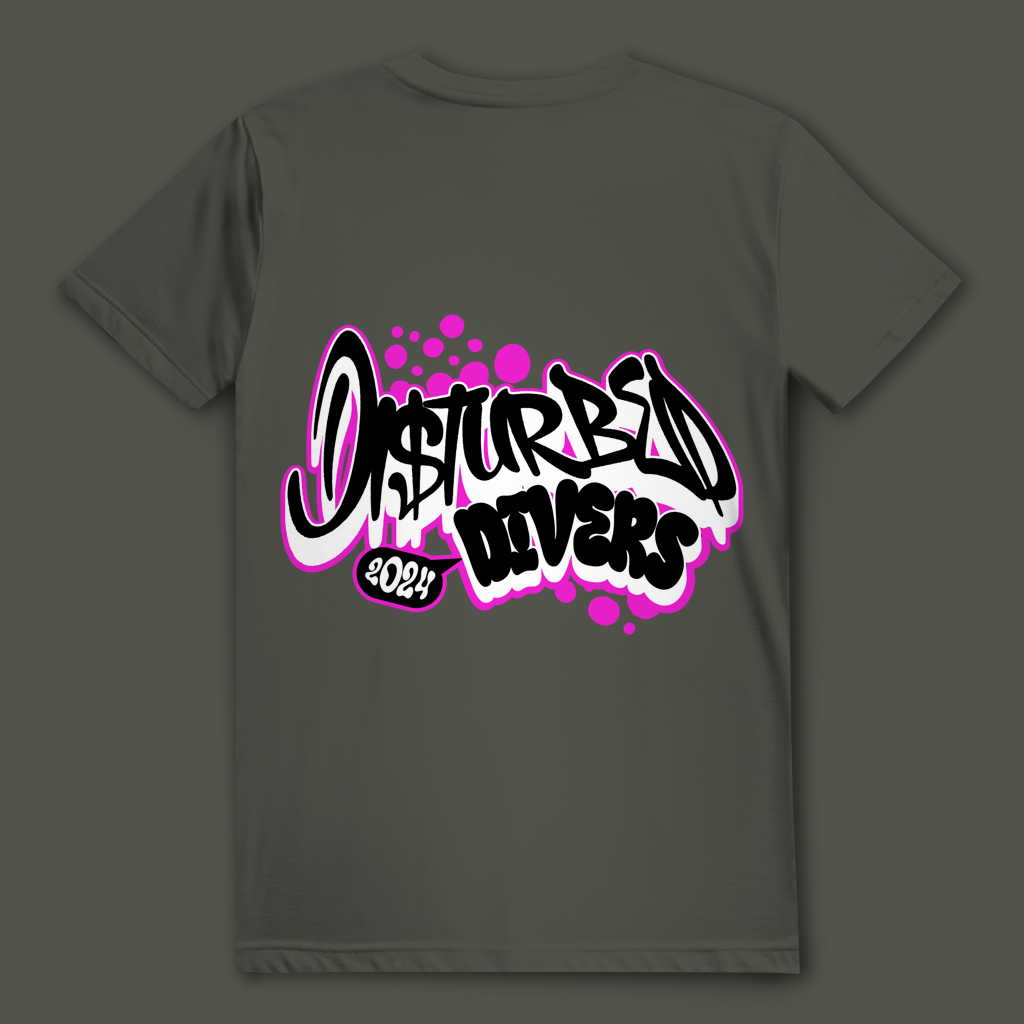 Disturbed Divers 2024 T-Shirt – Graffiti Taucher Shirt für Scuba Diver und Dive Crew