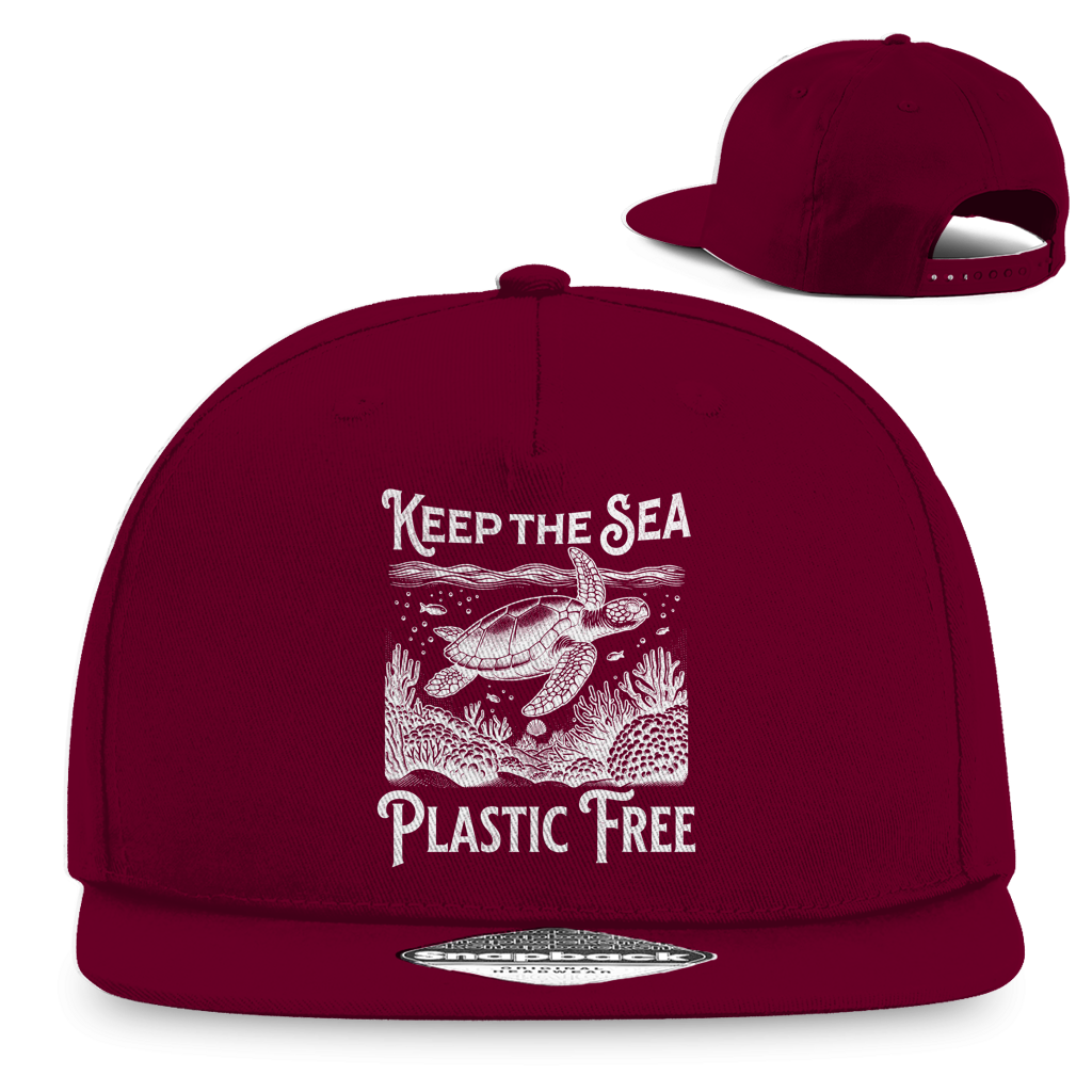 Keep the Sea Snapback Cap – nachhaltige Ocean Cap mit Statement
