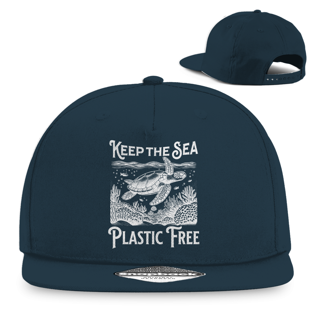Keep the Sea Snapback Cap – nachhaltige Ocean Cap mit Statement