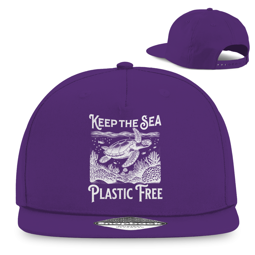 Keep the Sea Snapback Cap – nachhaltige Ocean Cap mit Statement