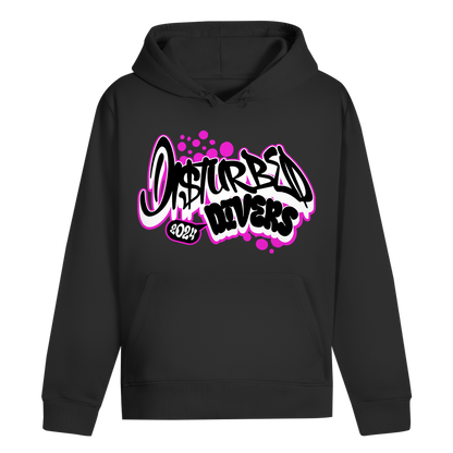 Disturbed Divers Hoodie – Graffiti Taucher Hoodie aus Bio-Baumwolle