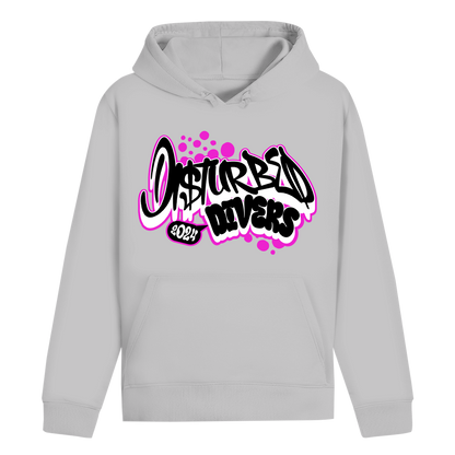 Disturbed Divers Hoodie – Graffiti Taucher Hoodie aus Bio-Baumwolle