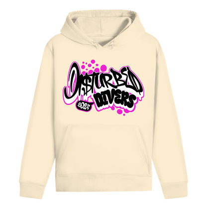 Disturbed Divers Hoodie – Graffiti Taucher Hoodie aus Bio-Baumwolle