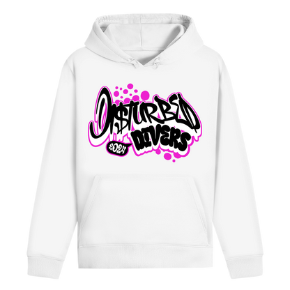 Disturbed Divers Hoodie – Graffiti Taucher Hoodie aus Bio-Baumwolle