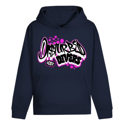 Disturbed Divers Hoodie – Graffiti Taucher Hoodie aus Bio-Baumwolle
