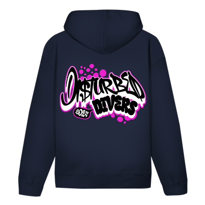 Disturbed Divers Hoodie – Graffiti Taucher Hoodie aus Bio-Baumwolle