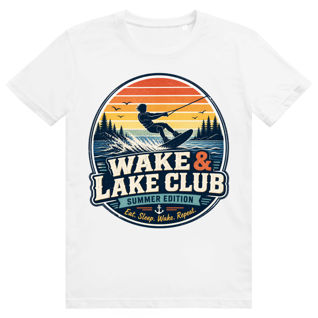 "Wake & Lake Club" T-Shirt
