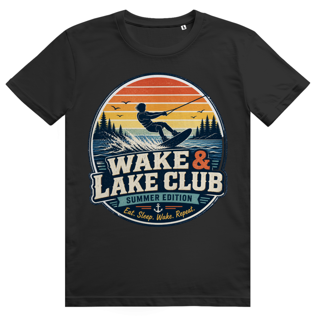 "Wake & Lake Club" T-Shirt