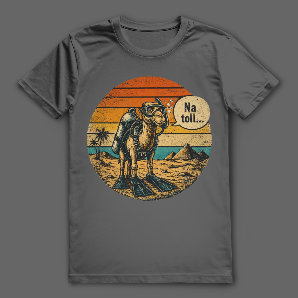 Lustiges Taucher T-Shirt mit Kamel „Na toll…“