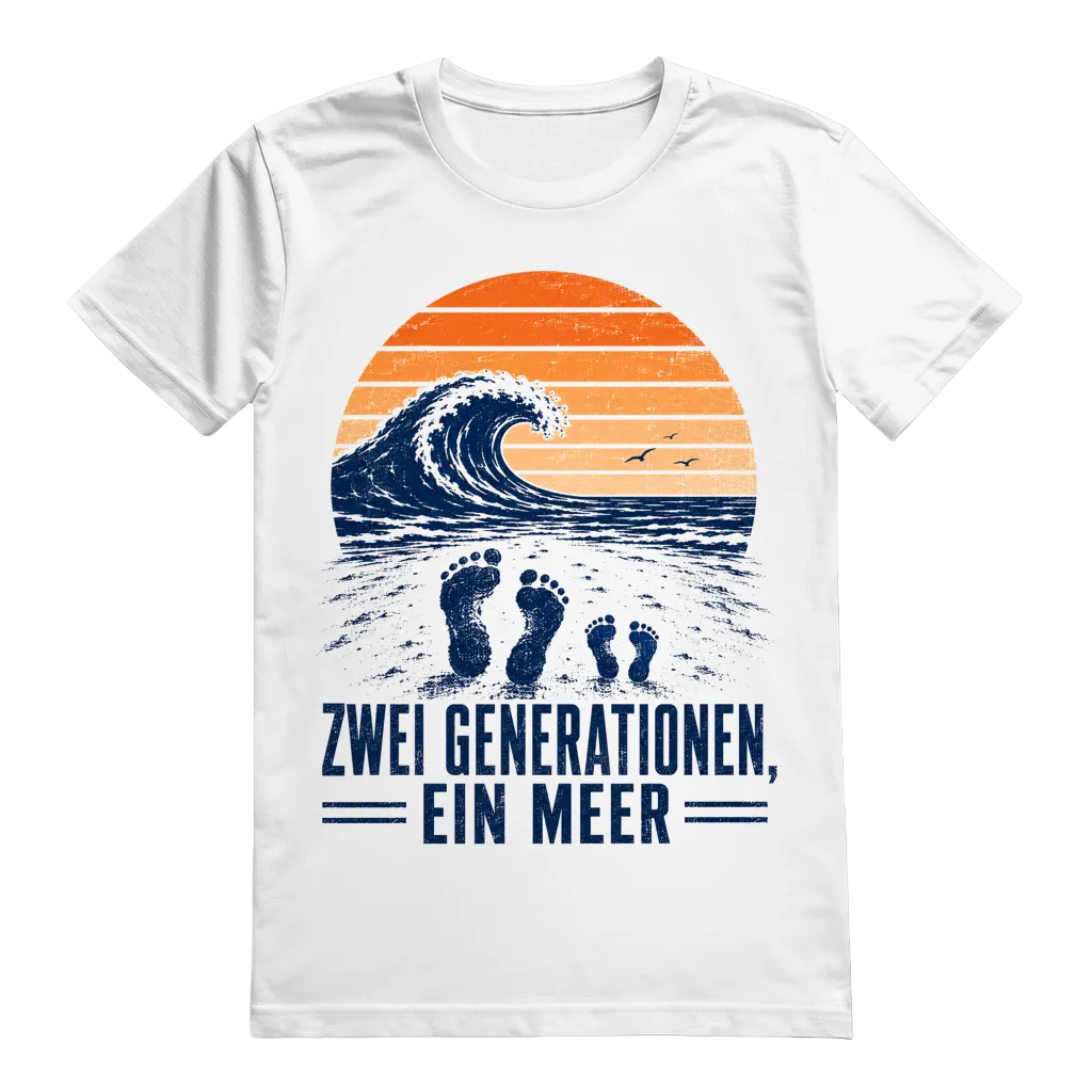 "Zwei Generationen, ein Meer" T-Shirt