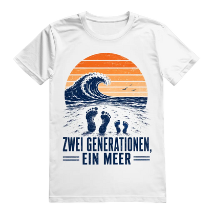 "Zwei Generationen, ein Meer" T-Shirt