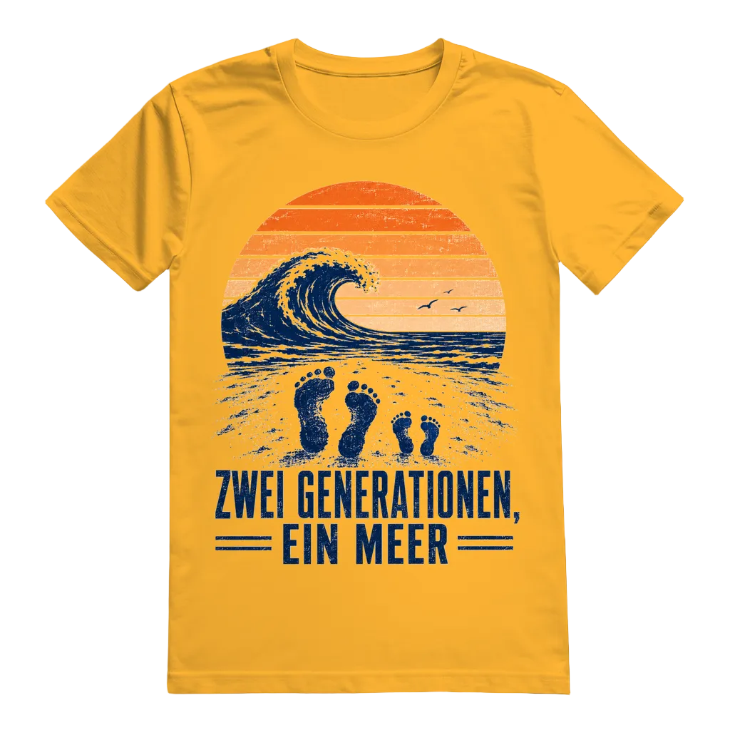 "Zwei Generationen, ein Meer" T-Shirt