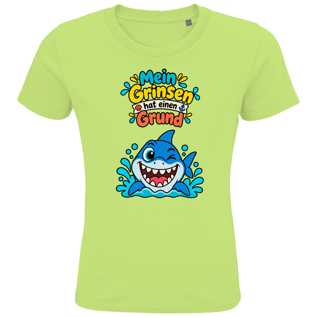 Hai-Grinsen Kinder T-Shirt