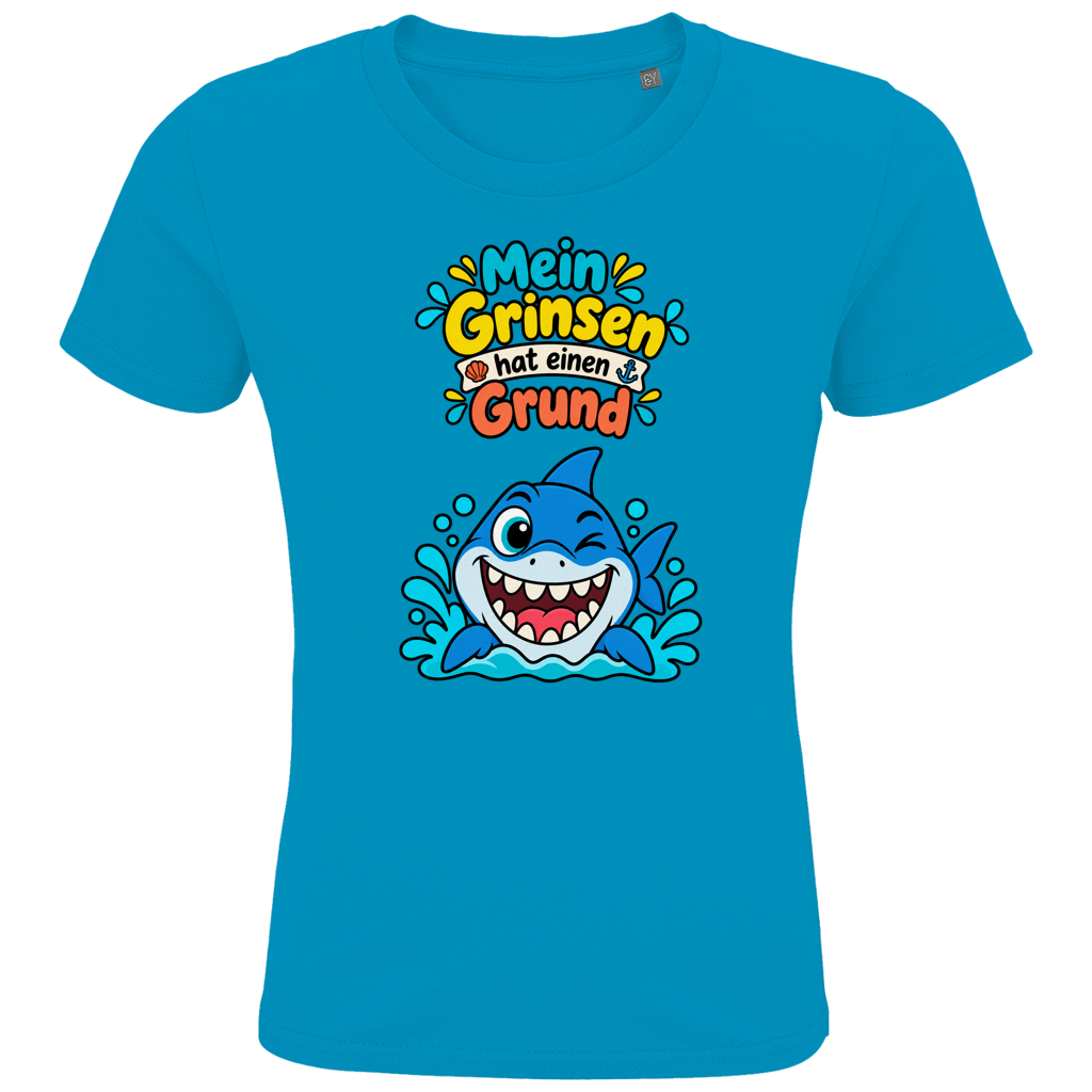 Hai-Grinsen Kinder T-Shirt
