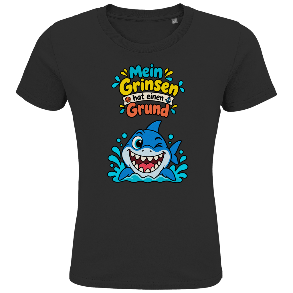 Hai-Grinsen Kinder T-Shirt