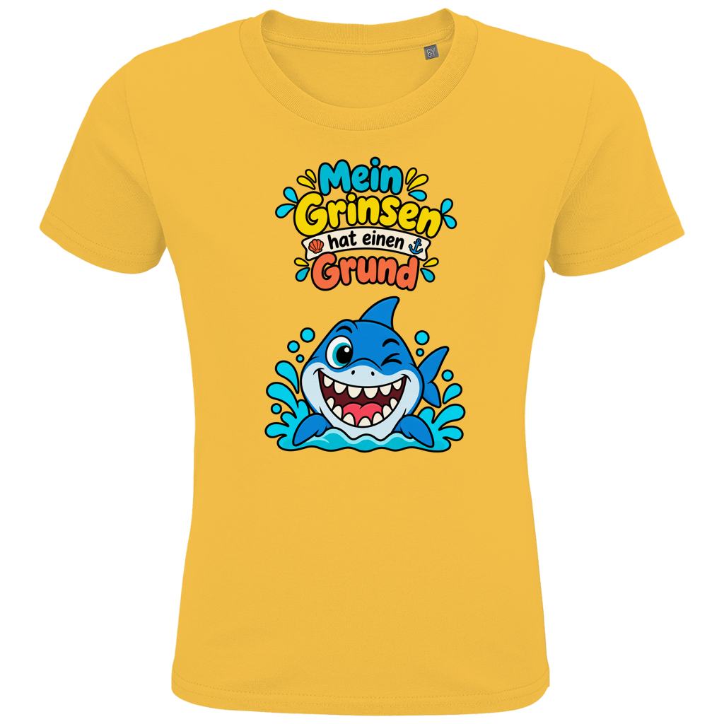 Hai-Grinsen Kinder T-Shirt