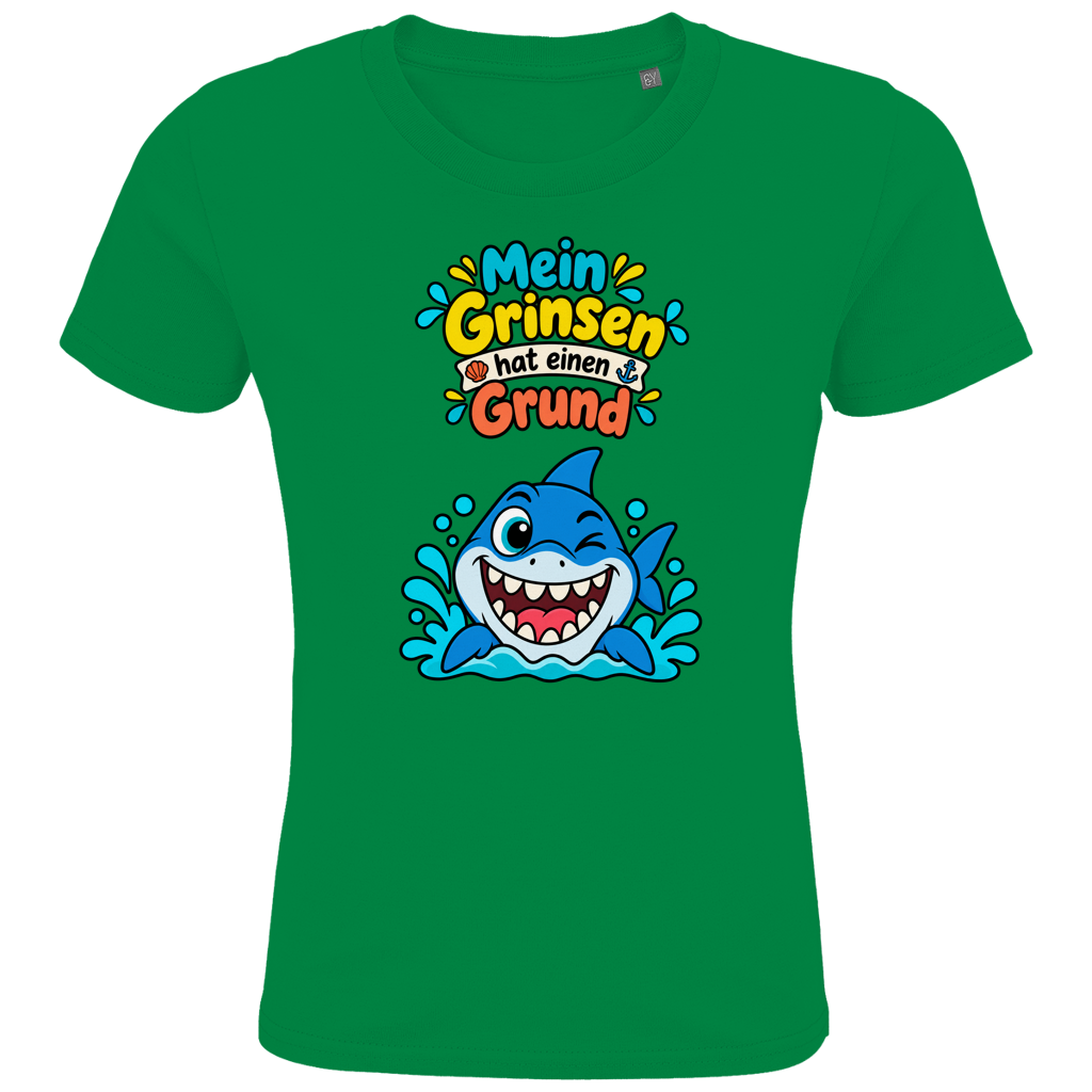 Hai-Grinsen Kinder T-Shirt