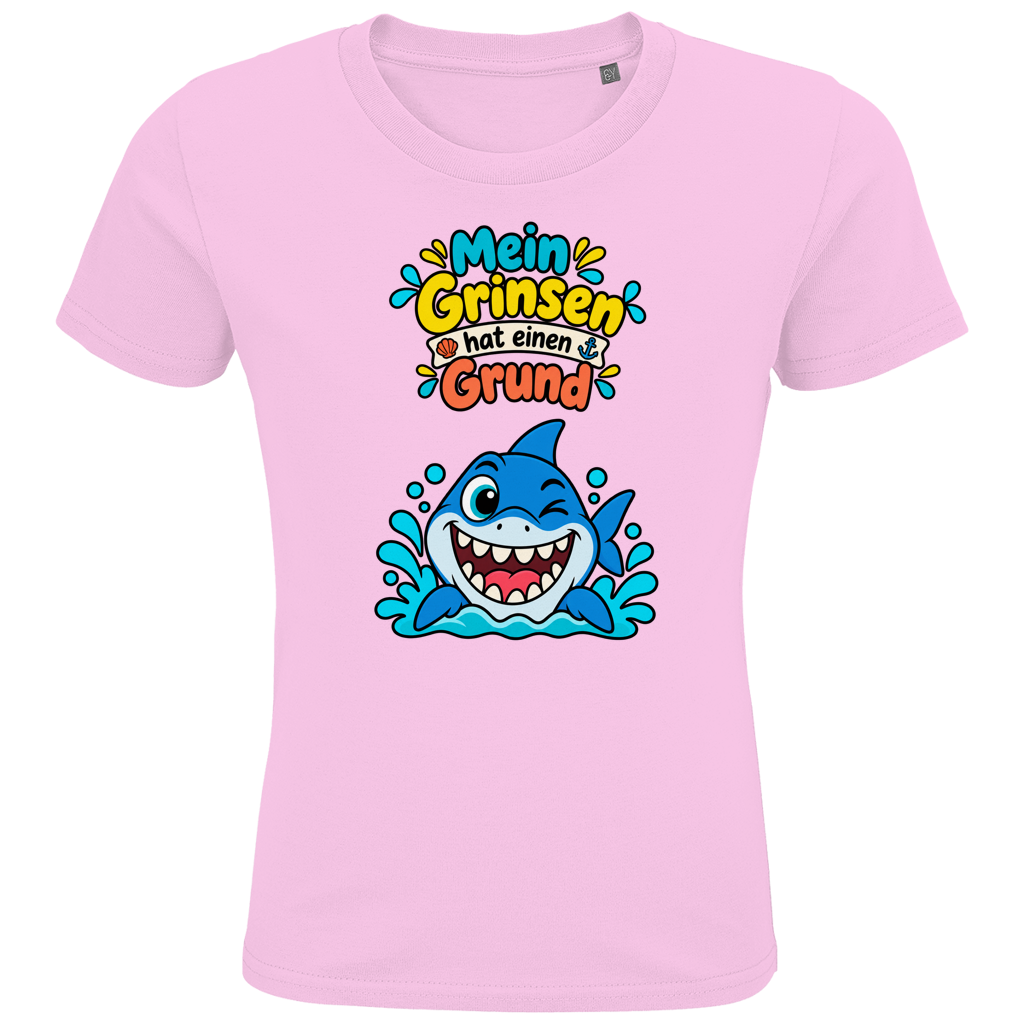 Hai-Grinsen Kinder T-Shirt