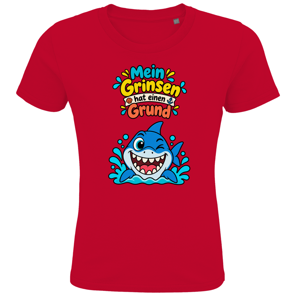 Hai-Grinsen Kinder T-Shirt