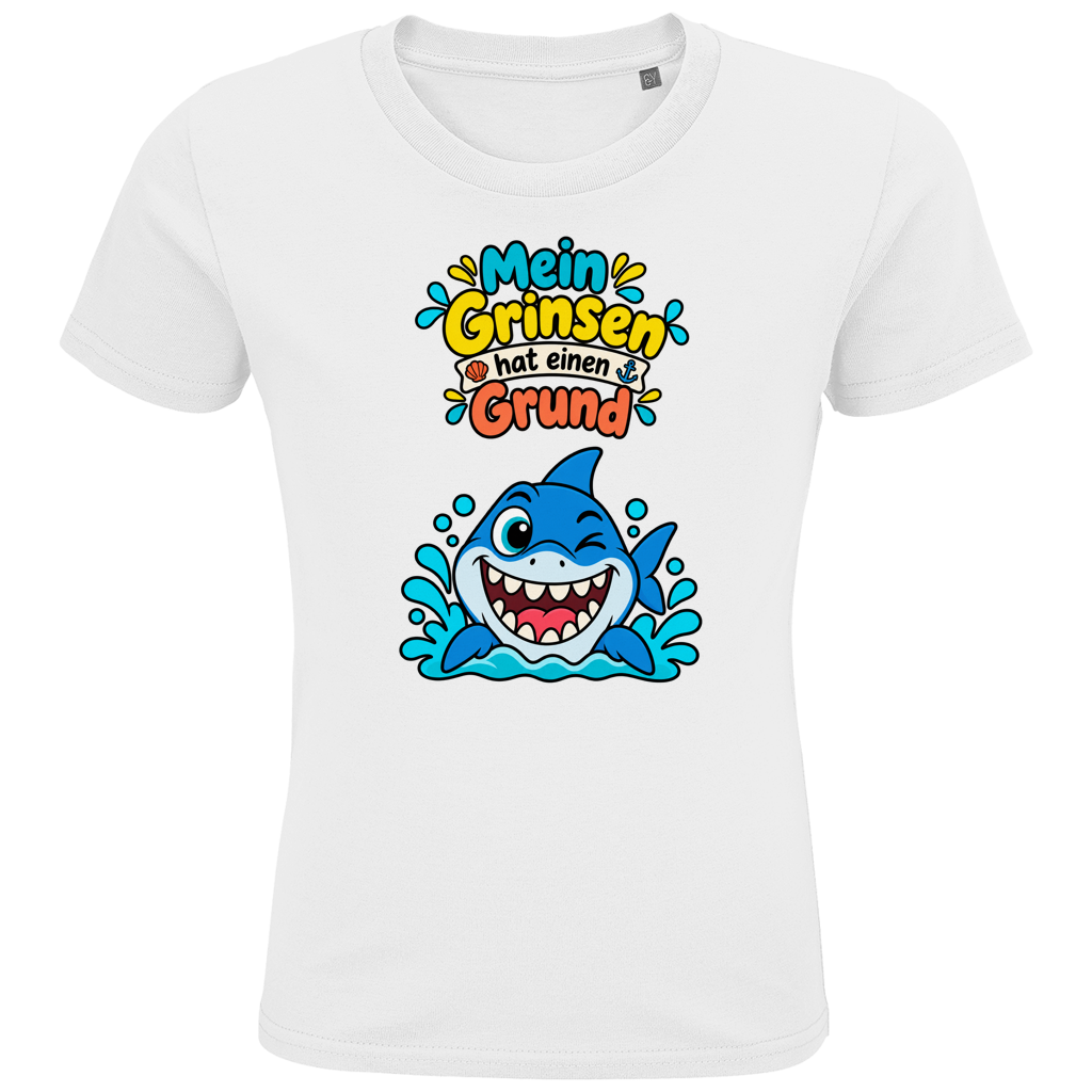 Hai-Grinsen Kinder T-Shirt