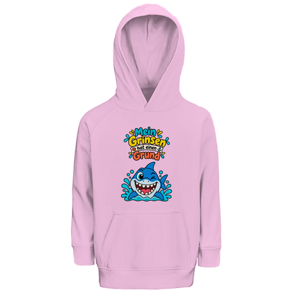Hai-Grinsen Kinder Hoodie