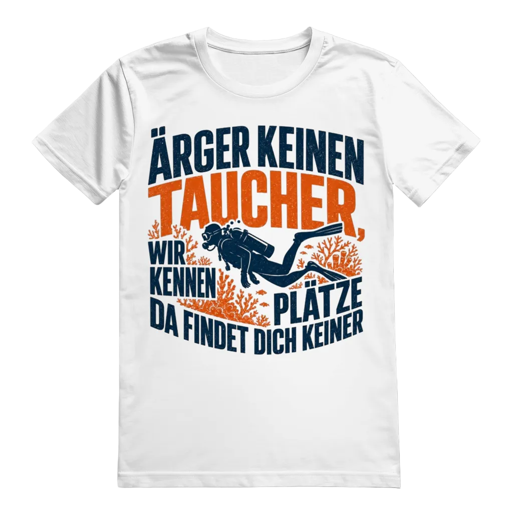 Ärger keinen Taucher, wir kennen Plätze, da findet dich keiner - T-shirt