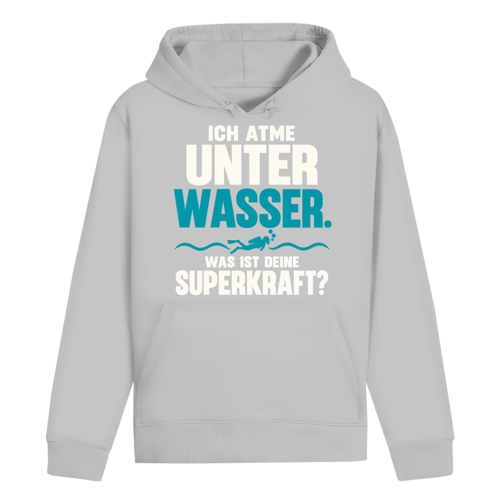 Ich Atme Unter Wasser Hoodie – Superkraft Statement Hoodie