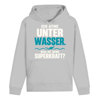 Ich Atme Unter Wasser Hoodie – Superkraft Statement Hoodie
