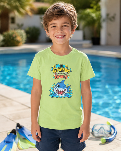 Hai-Grinsen Kinder T-Shirt