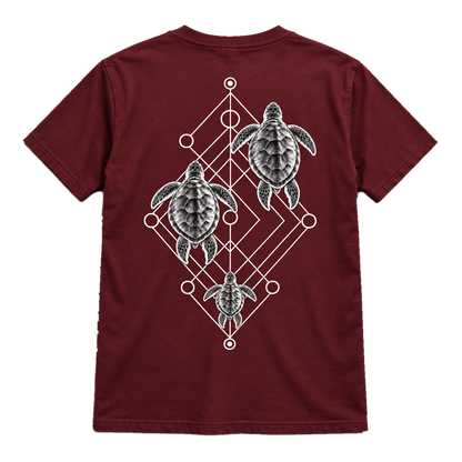 Sea Turtle Trio T-Shirt – Minimalistisches Ocean-Art-Shirt
